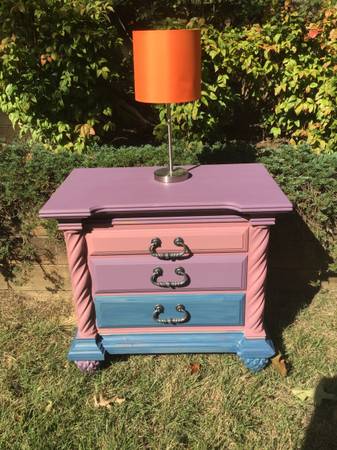 Multi Color Bedside Table 1