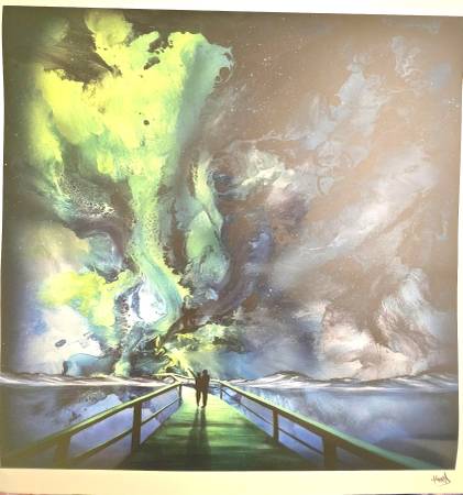 Lithograph by Ashton Howard entitled “Upon a Nights Dream" 1