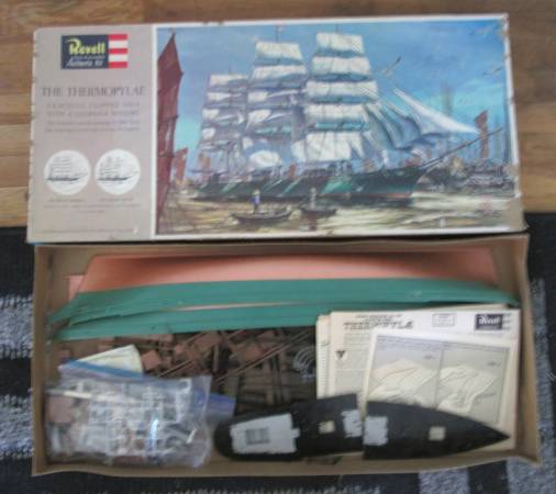1960 Revell Thermopylae Model Kit In Orig Box 1