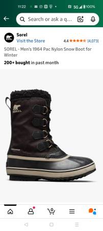 New Size 12 Mens SOREL Boots 1