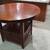Extendable Round Dining Table with Storage 1 thumbnail