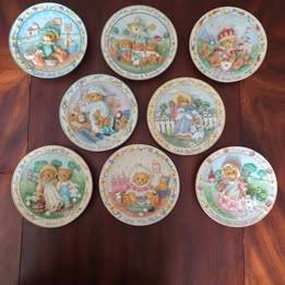 Cherished Teddies Nursery Rhyme Plates 1