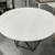 Corrigan 45 inch Round White & Gunmetal Gray Dining Table 2 thumbnail