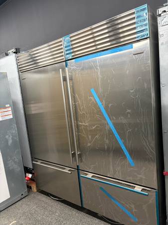 Stainless 72” Wide Refrigerator Built-In 1