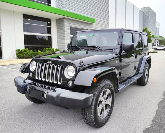 2017 JEEP WRANGLER SAHARA 4X4 LIMITED 6 SPEED ($1500 DOWN FINANCE ALL) - $17,990 (Free shipping from our Florida dealership)63470256364291121