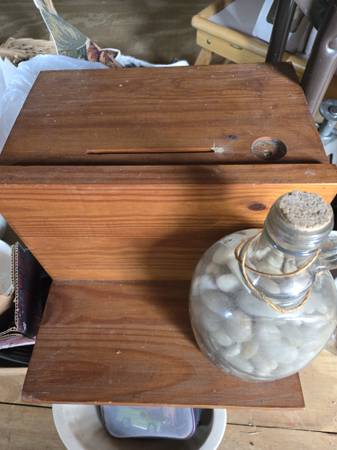 Small Wood Replica School Desk 1