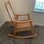 VINTAGE RUSTIC HANS WEGNER STYLE MID CENTURY WOOD & ROPE ROCKING CHAIR 2 thumbnail