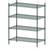2,3&4shf 36,42,48w 40,74H Green Epoxy 800lb/shf cap Shelving Wire Rack 6 thumbnail