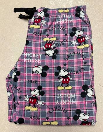 Mickey Mouse Pajama Bottoms—Size Adult 8/10 1