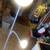White 6 Foot Double Light Floor Lamp With Bendable Arm 3 thumbnail