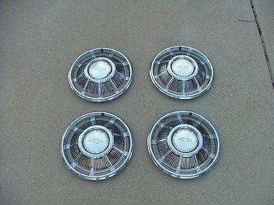 4-NOS 14" 1969 Impala Hub Caps 1