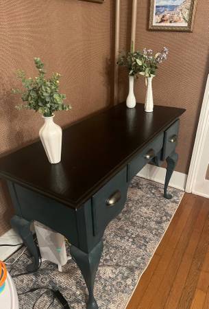Desk - Refinished Solid Wood Great Shape 1