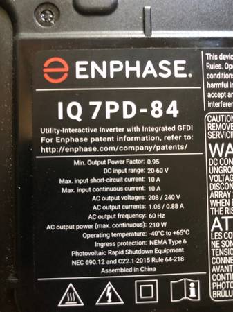 (13) Enphase iq7 microinverter for solar panels 1