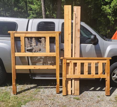 Unique Solid Wood Twin Size Bed Frame 1