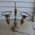 Antique Brass Double Student Desk Oil Lamp + 1 Green Shade 11 thumbnail