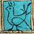 Mid-Century Modern Wool Bird Motif Carpet Rug, 1960’s 8 thumbnail