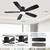 NEW Black 52 inch Low Profile Ceiling Fan with Light and Remote Contro 3 thumbnail