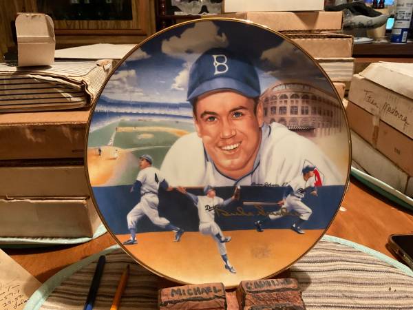 DUKE SNIDER commemorative plate 1