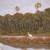 Old Florida Landscape impressionist Signed Oil Painting 4 thumbnail