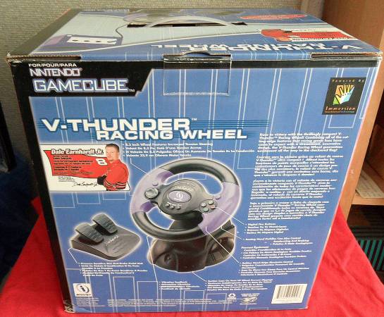 Nintendo Gamecube V-Thunder Racing Wheel controller, NEW cond. 1