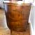 Antique Vintage Art Deco Oval 3-legs Side Table Nightstand Gold Inlays 5 thumbnail