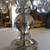 Antique Crystal Lamp -Tall, Huge Prisms, Nice Color, Hollywood Regency 22 thumbnail