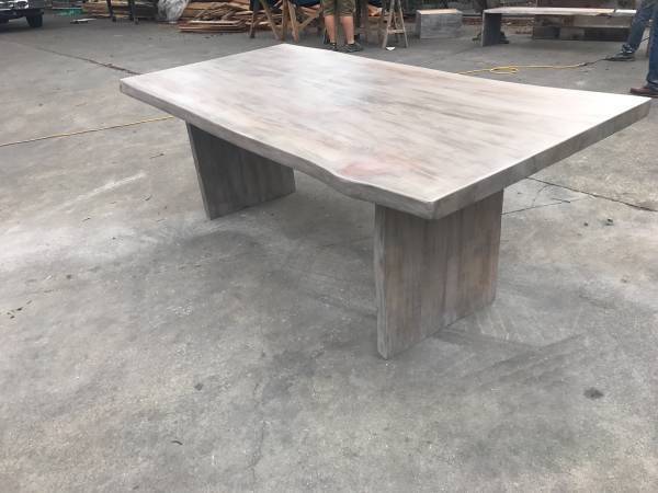 Redwood slab conference table dining table 1