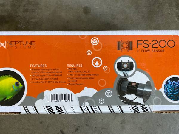"BRAND NEW" NEPTUNE SYSTEMS FS-200 FLOW SENSOR 1