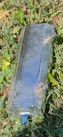 OVERFLOW TANK ALUMINUM POLISHED 1