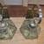 VINTAGE BRASS BEVELED GLASS WALL SCONCES 7 thumbnail
