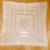 Antique hand sewn linen table topper, square. 1 thumbnail