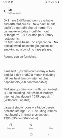 $695 / 3br - Rooms for rent . Move in today.  Monthly or longterm  by Bus stop park (Spanish fork utah)64037556921985121