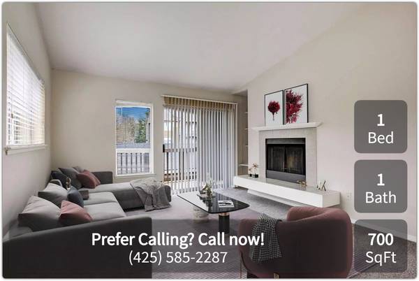 $1,880 / 1br - 700ft2 - Let us show you the home of your dreams! Tour our 1 Bed, 1 bath! (Mukilteo - South Everett, Lynnwood)63850639392385121