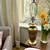 Brass Feather/Wheat Raised Decor Three Way Table Lamp 3 thumbnail