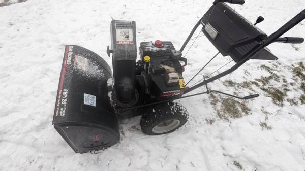 Yard Machines 826 snowblower with brand new electric start(video) 1