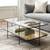 Williams Sonoma Marley Foxed Mirror Black Iron Coffee Table Doscontinu 1 thumbnail