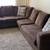 Sectional Sofa Couch L Shaped Brown 10 thumbnail