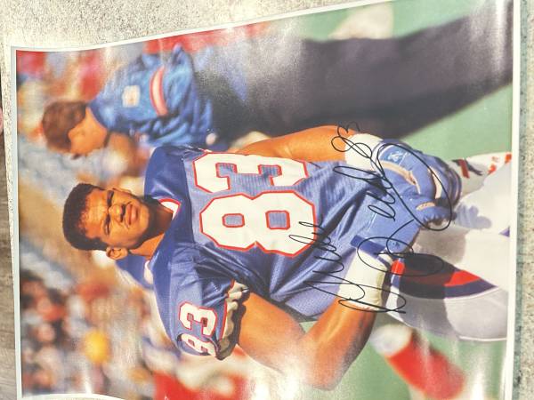 AUTOGRAPHED ANDRE REED (BUFFALO BILLS)16X20 PHOTO 1