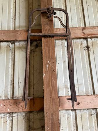 Antique Hay Bale Trolley 1