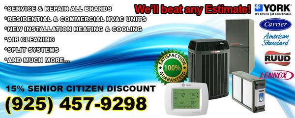 FREE ESTIMATES ON SERVICE MAINTENANCE OR REPAIR 925-457-9298 1