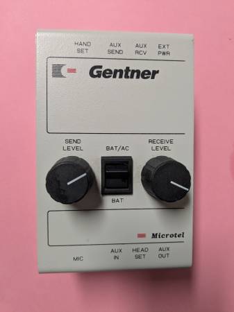 Like new Gentner Microtel Broadcast Handset Interface Recording Patch 1