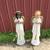 large outdoor Christmas blowmold angels with trumphet horn 9 thumbnail