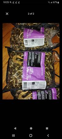 New 20ft long Tow chains with grip $55.00 ea no less 1