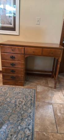 Complete Vintage Ethan Allen Nutmeg Bedroom/Office Suite 1