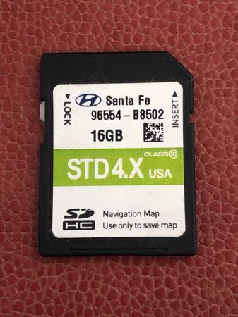 2017 2018 Santa Fe Limited Navigation SD Card Map 96554-B8502 OEM 1