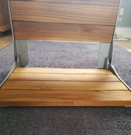 Teak Foldable Shower Seat (Never used) 1