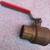 TOYO BALL VALVE 1 1/4 RED AND WHITE 5049f BRONZE 4 thumbnail