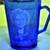 Antique Cobalt Blue SHIRLEY TEMPLE Depression Glass Cup and Creamer 2 thumbnail