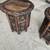 Tables Carved Mango Wood Round Top Octagon Base $235 pair 4 thumbnail