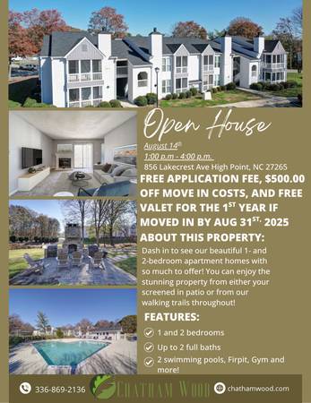 Open House at Chathamwood Apartments 1
